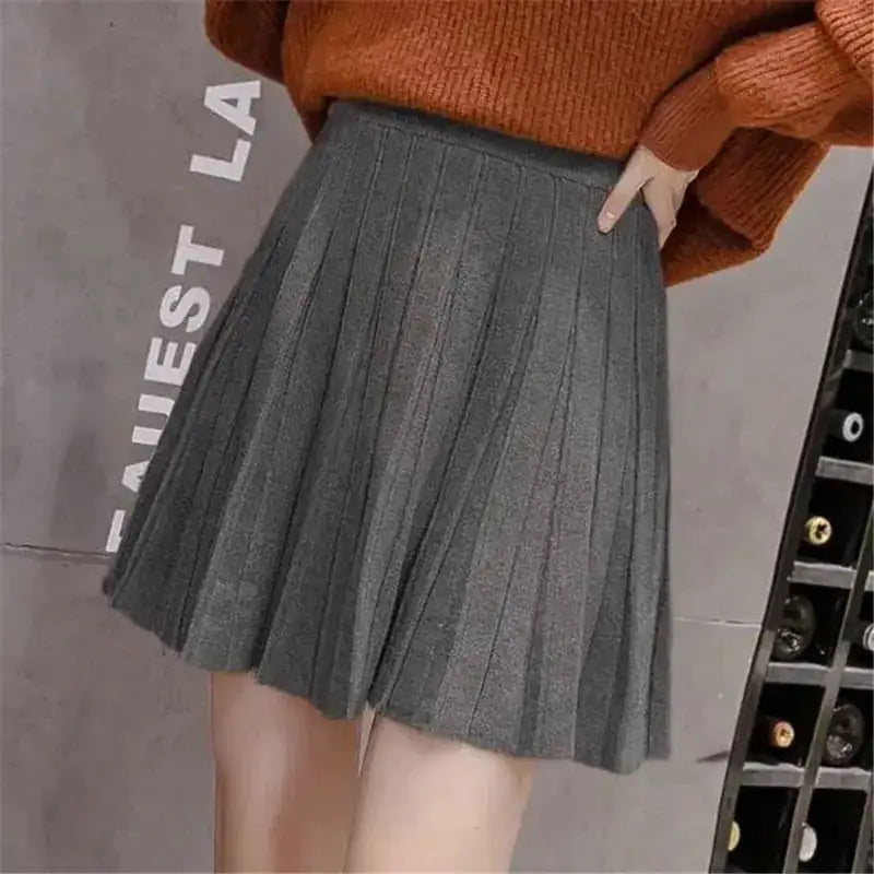 High Waist Knitted Mini Skirt for Women - Arryna Clothing