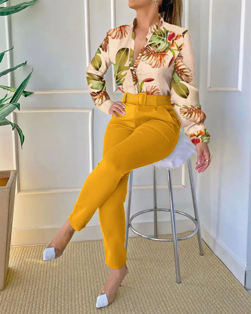 Elegant Office Wear Two Piece Sets - Arryna Clothing