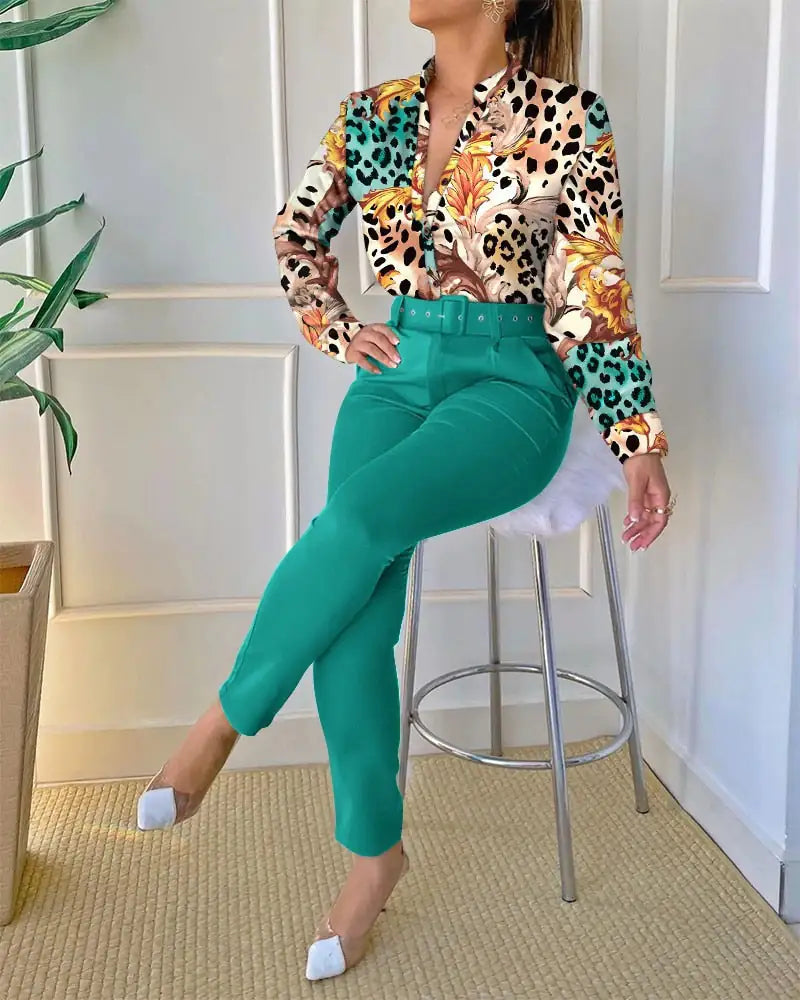 Elegant Office Wear Two Piece Sets - Arryna Clothing