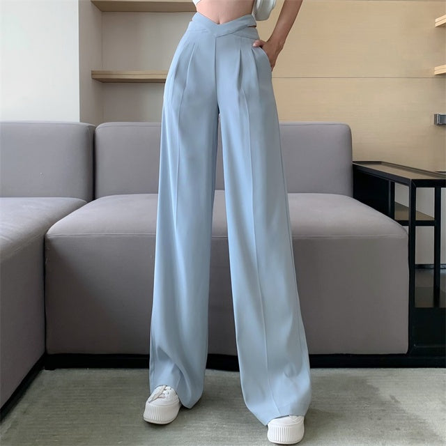 Solid Casual Loose Pants - Arryna Clothing