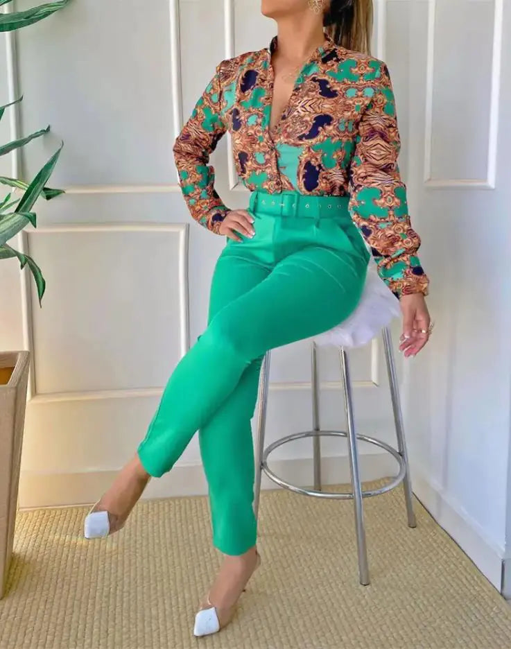 Elegant Office Wear Two Piece Sets - Arryna Clothing