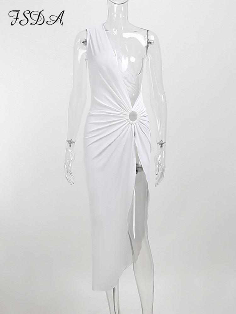 One-Shoulder Dress - Arryna Clothing