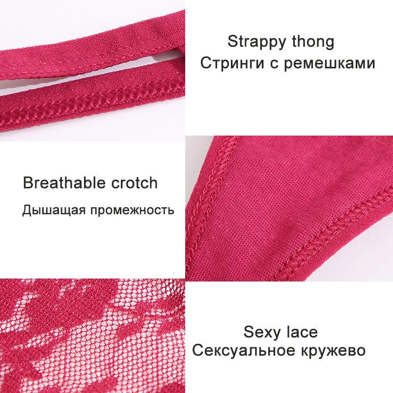 2PCS/Set Women Lace G-string Panties - Arryna Clothing