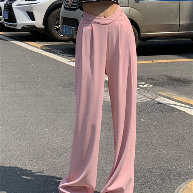 Solid Casual Loose Pants - Arryna Clothing