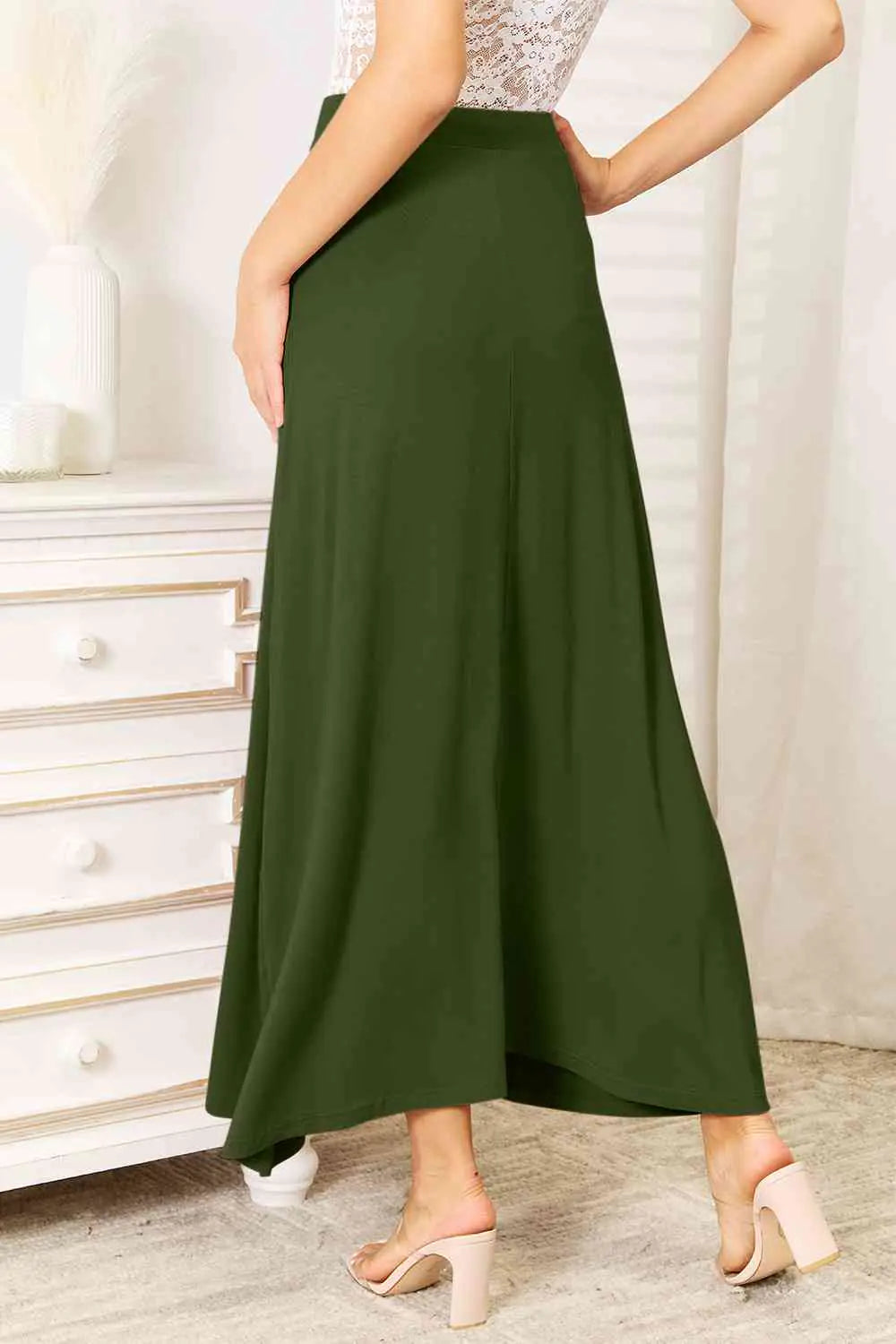 Full Size Soft Maxi Skirt - Arryna Clothing