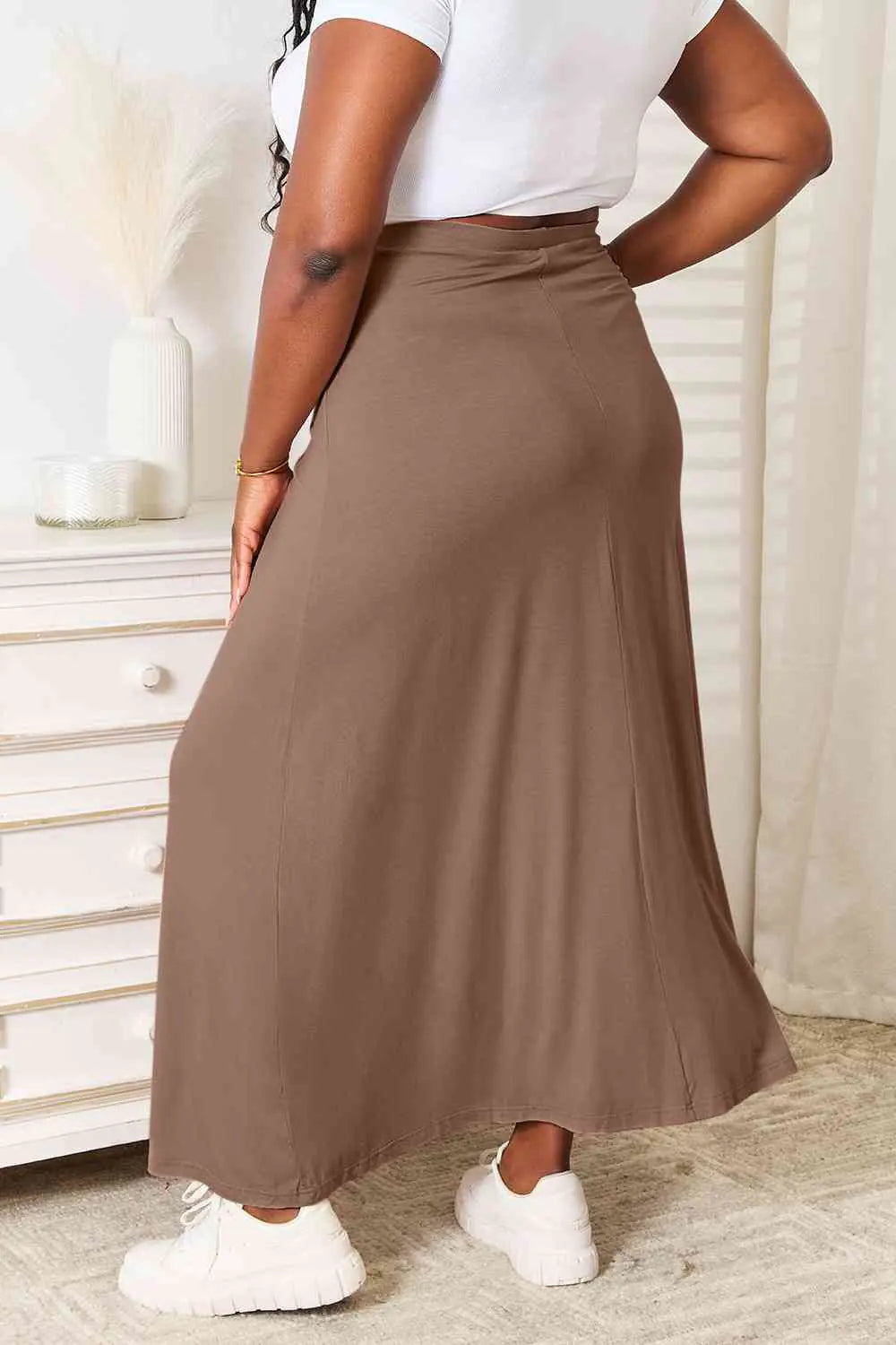 Full Size Soft Maxi Skirt - Arryna Clothing