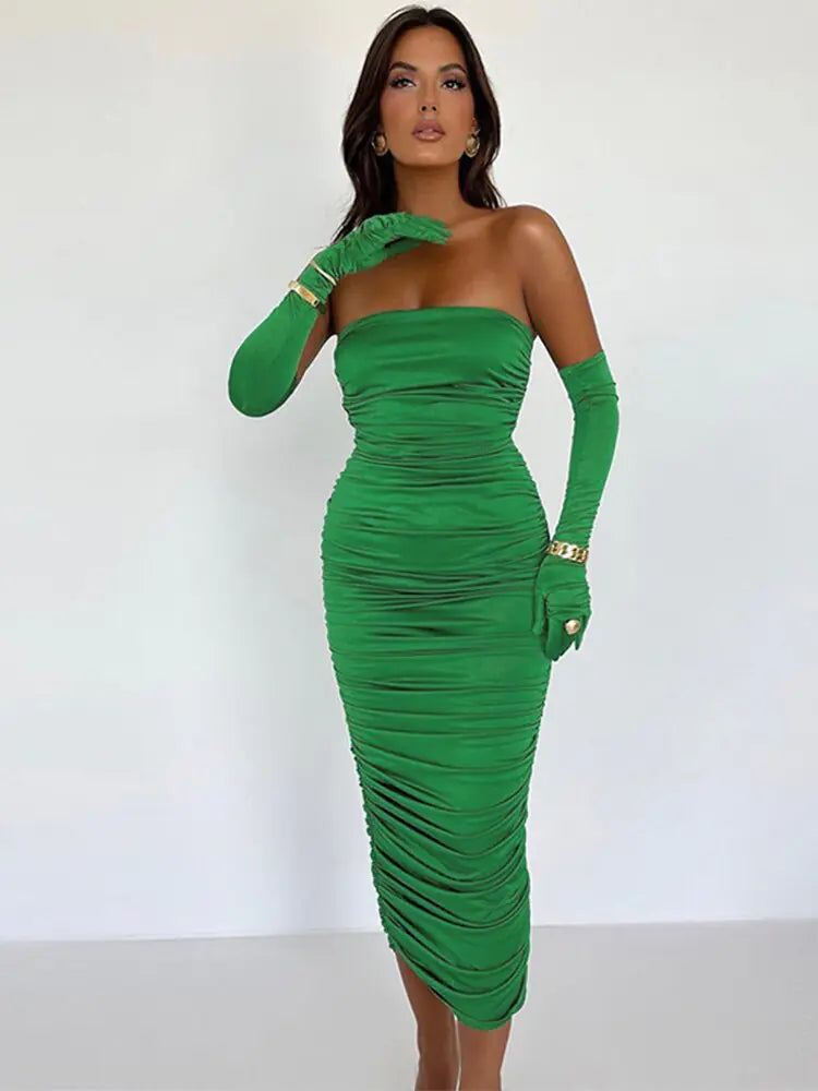 Strapless Backless Tight Dress - Arryna Clothing