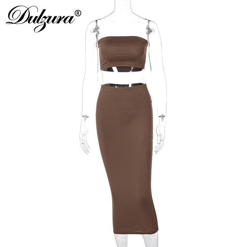 Bodycon Tube Skirt Set - Arryna Clothing