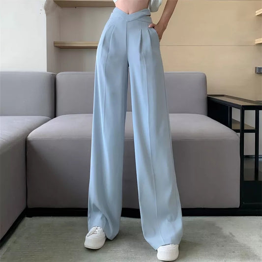Solid Casual Loose Pants - Arryna Clothing